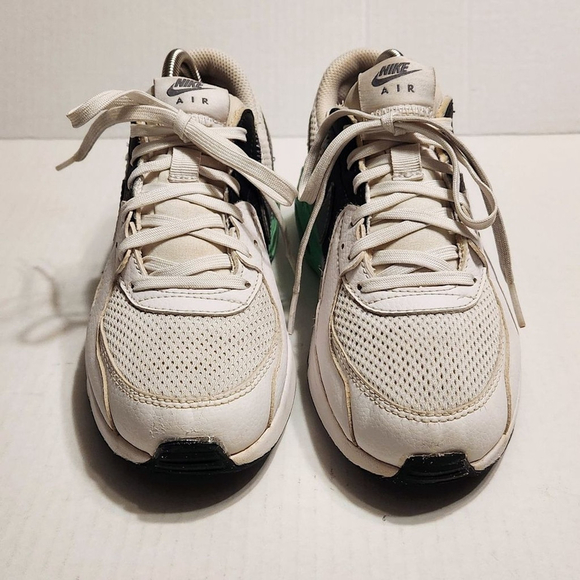 Nike Air Max Excee Leather Mesh Sneakers White Green Grey 6 - Picture 5 of 10